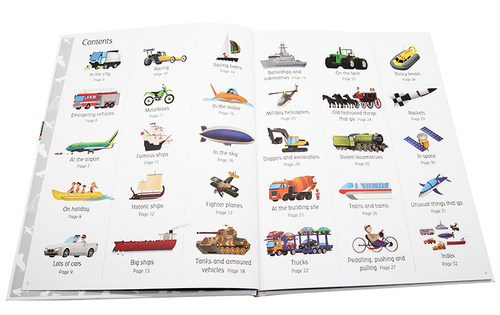 Usborne 1000种交通工具1000 Things That Go英文原版绘本儿童早教益智科普百科课外读物 启蒙英语单词知识认知精装大开图画书 - 图1