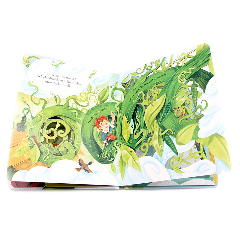 杰克与魔豆 英文原版绘本 Peep Inside a Fairy Tale Jack and the Beanstalk Usborne偷偷看里面童话系列 亲子共读翻翻洞洞纸板书 - 图2