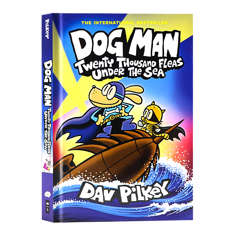 英文原版神探狗狗的冒险Dog Man1-12册全套Captain underpants儿童英语幽默章节桥梁书全彩漫画Scholastic Dav Pilkey内裤超人作者 - 图0