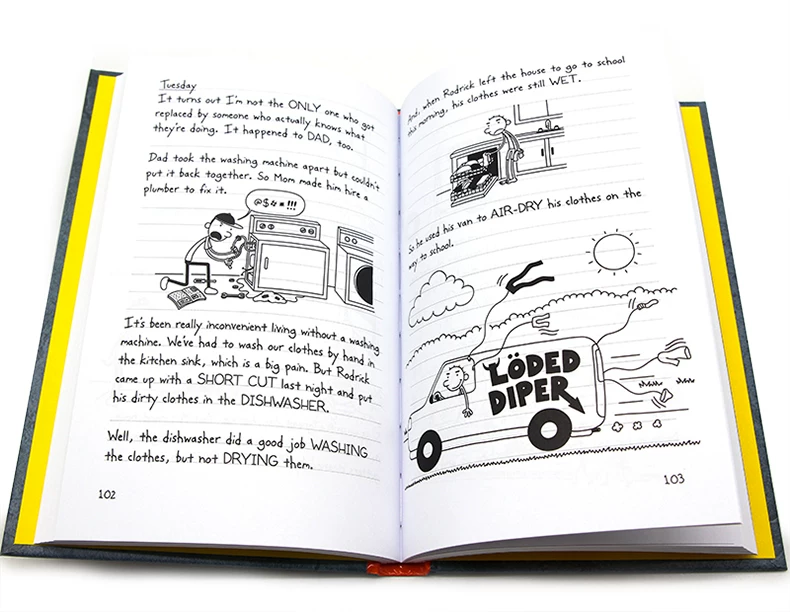 Английская оригинальная серия Diary of a Wimpy Kid, 20 томов, дневник застенчивого ребёнка, англоязычная версия Diary of a Wimpy Kid, комикс-п Chapter book The Meltdown, Джеф Кинни, английская книга для чтения для детей и подростков, рекомендована школами