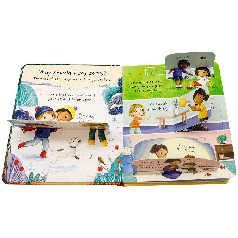 问与答系列立体翻翻书为什么要道歉Lift-The-Flap Very Why should I say sorry? 英文原版绘本幼儿童科普百科英语读物纸板书