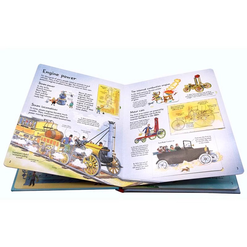 Usborne See Inside Inventions 尤斯伯恩看里面系列之发明英文原版绘本 大开纸板翻翻书 尤斯伯恩科普科学翻翻立体书系列 - 图1