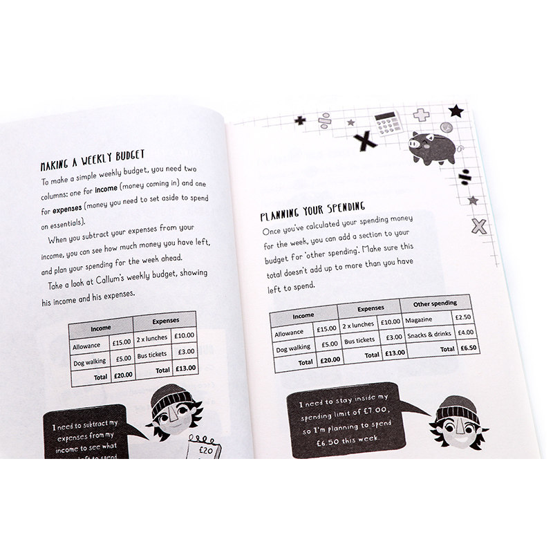 Usborne Managing Your Money 青少年儿童理财指南英文原版教育USBORNE提升技能系列 学会财商百科6~12岁写给孩子的财商启蒙课,淘宝优惠券,粉丝福利购,淘宝优惠卷