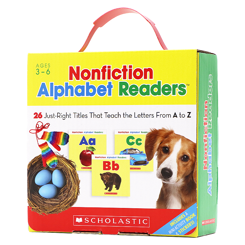 字母启蒙认知教材26册英文原版 Nonfiction Alphabet Readers 学乐出品Scholastic儿童分级读物学习英语启蒙教辅 - 图3