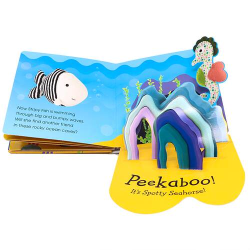 DK出品 Pop Up立体书系列 Peekaboo! 英文原版绘本 3D躲猫猫书 翻翻书海底生物启蒙认知图画书英语早教启蒙亲子互动精装进口书籍 - 图1
