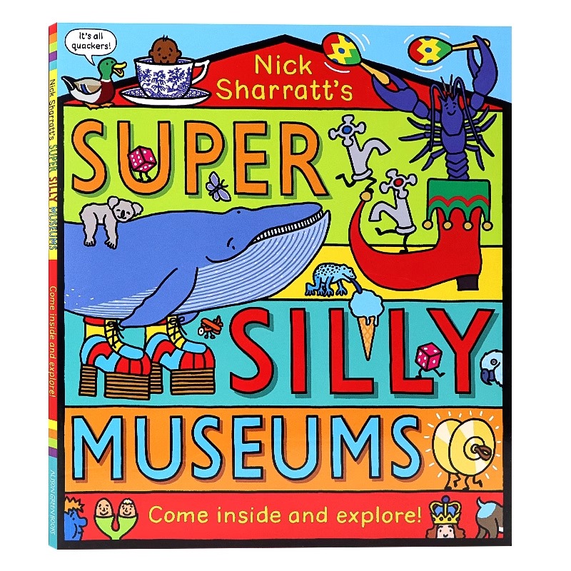 傻瓜博物馆英文原版 Super Silly Museums儿童搞笑幽默翻翻书平装大开Nick Sharratt获奖名家绘本Alison Green Books出版-图3