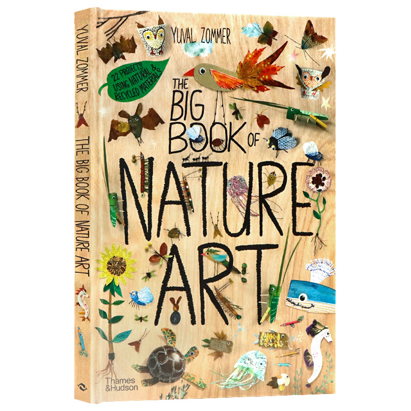 自然科普艺术花卉书 The Big Book of Nature Art 百花大绘本英文原版 儿童植物科普读物英语启蒙精装大开本精美插图Yuval Zommer - 图3