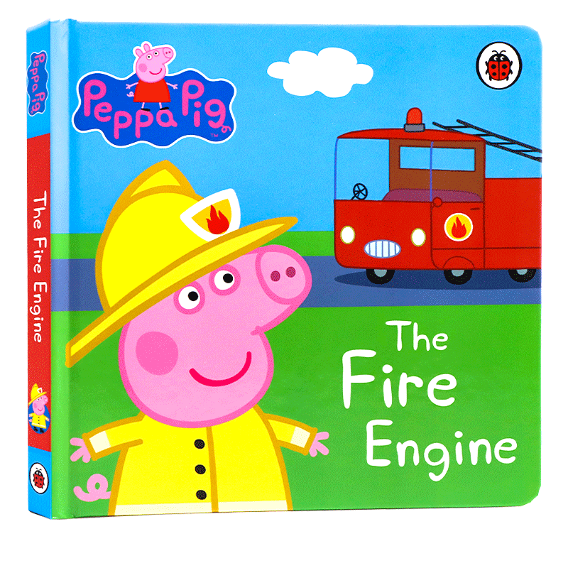 进口英文原版绘本 小猪佩奇消防员 Peppa Pig My First Storybook The Fire Engine 小猪佩琦 粉红猪小妹 亲子共读英语启蒙纸板书 - 图3