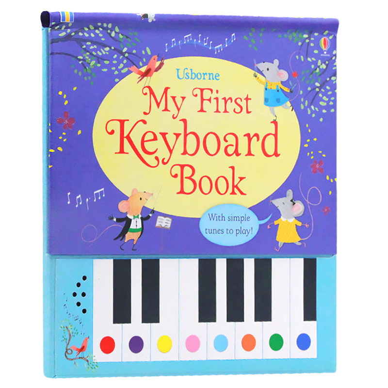 预售 Usborne我的首本钢琴书 英文原版 My First Keyboard Book 专属旋律节奏DIY发声书英语读本 幼儿童音乐器启蒙艺术 四种和弦