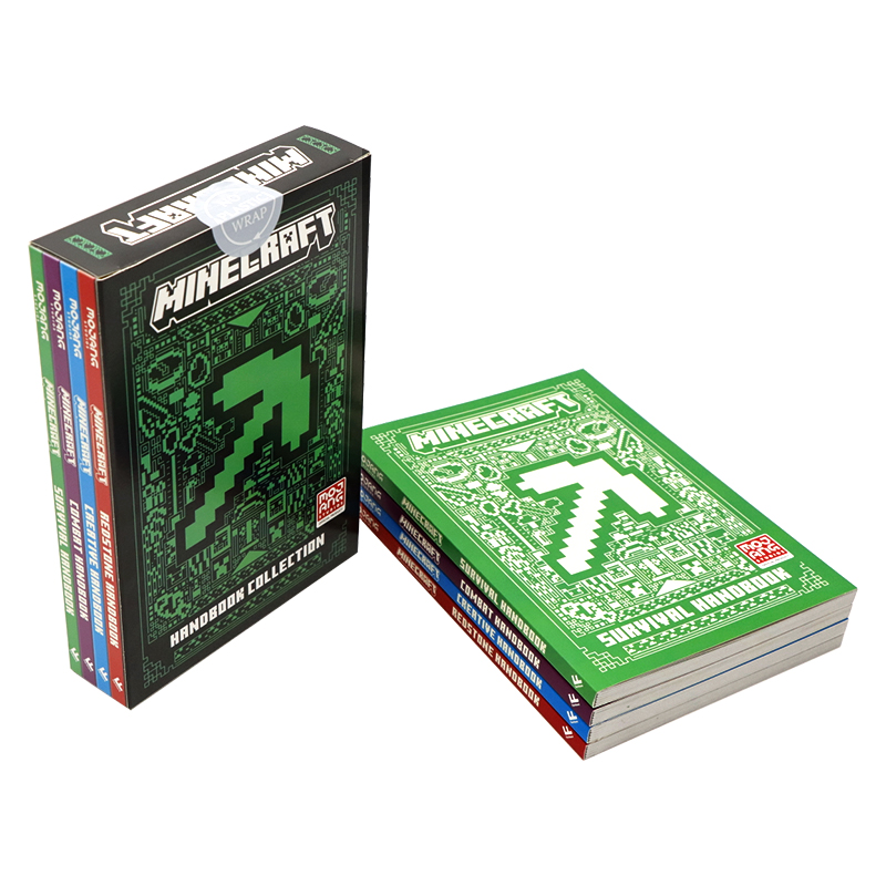 现货 我的世界官方指南全新进阶版4册平装礼盒装 英文原版 Minecraft All New Handbook Slipcase 培养逻辑思维和创造力 Mojang AB - 图1