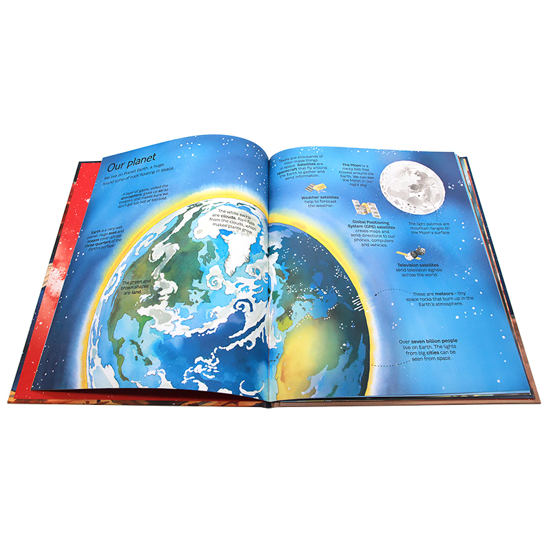 恒星与行星 The Usborne Big Book of Stars and Planets 英文原版绘本 太空科普儿童图画书 精装大开折叠内页 - 图2