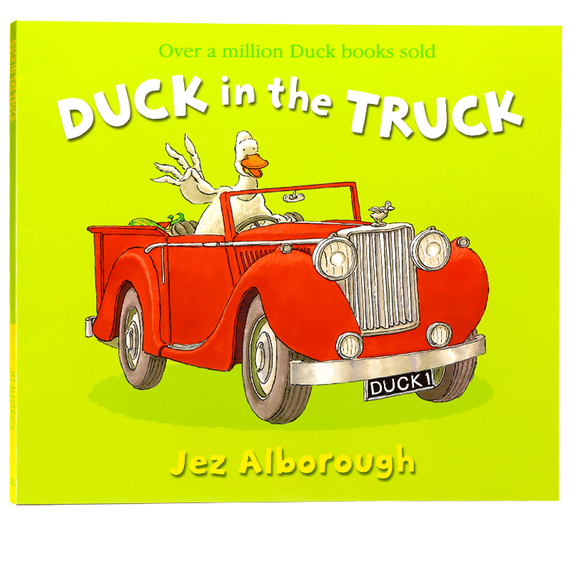 开卡车的鸭先生 英文原版绘本 Duck in the truck 凯特格林纳威大奖 Jez Alborough 儿童英语启蒙认知图画故事书 平装大开 - 图3