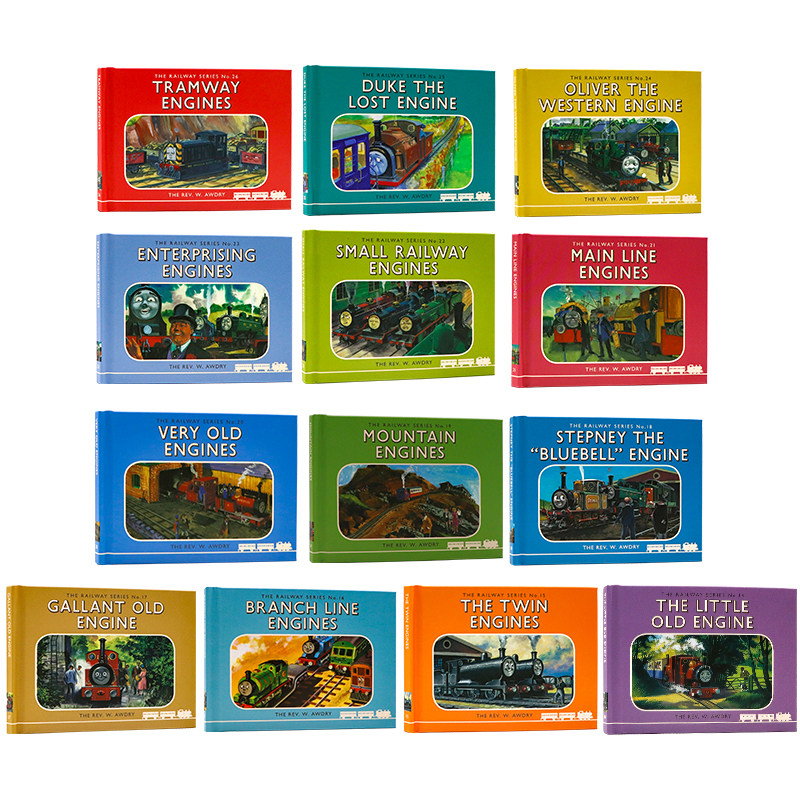 托马斯和他的朋友们经典图书馆26册盒装 Thomas and Friends 英文原版绘本 托马斯小绘本故事合集 英语启蒙图画故事书动画片礼盒装