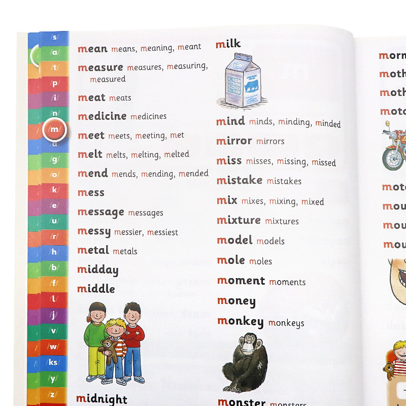 牛津自然拼读拼写词典英文原版oxford phonics spelling dictionary 教材辅导字典英语学习工具书Oxford牛津大学出版字典词典
