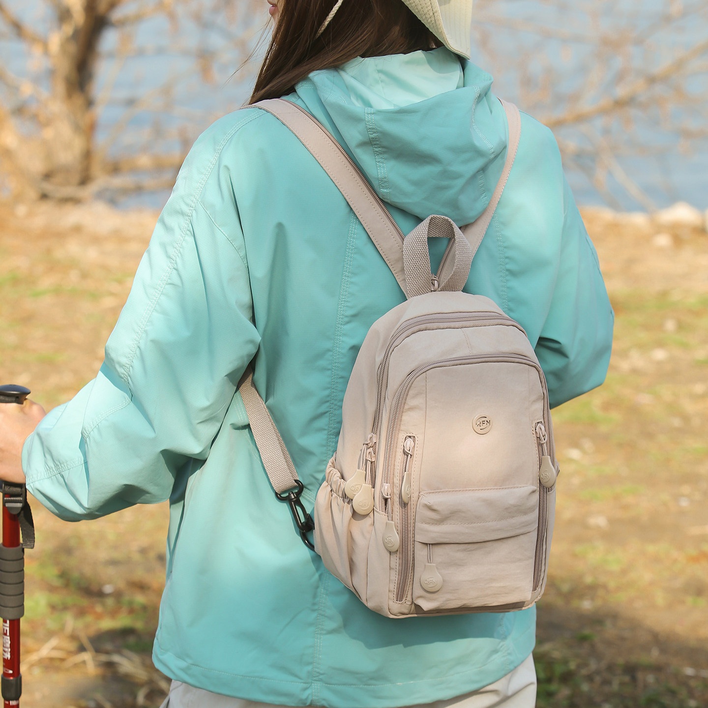 Women's multifunctional chest bag for outdoor sports and leisure