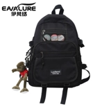 Вместительный и большой мужской тканевый модный школьный рюкзак, универсальная сумка через плечо для отдыха, в корейском стиле