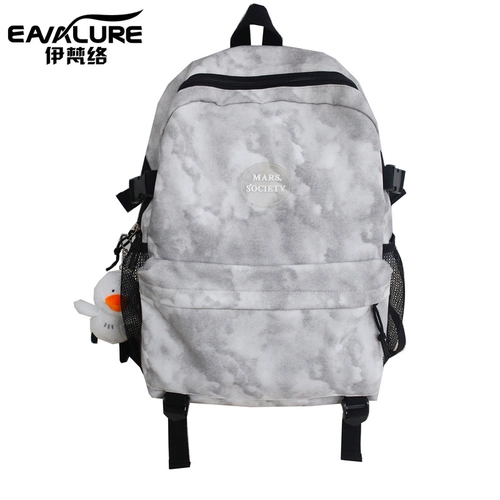 Брендовый универсальный школьный рюкзак, сумка через плечо, простой и элегантный дизайн, для средней школы, подходит для студента, в корейском стиле