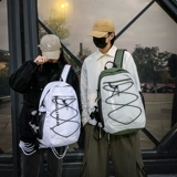 Светоотражающий рюкзак для отдыха, вместительный и большой трендовый ранец для путешествий, универсальная сумка через плечо, в корейском стиле