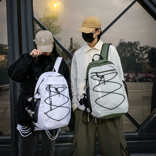 Светоотражающий рюкзак для отдыха, вместительный и большой трендовый ранец для путешествий, универсальная сумка через плечо, в корейском стиле