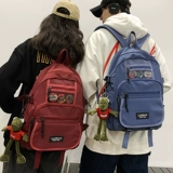 Вместительный и большой мужской тканевый модный школьный рюкзак, универсальная сумка через плечо для отдыха, в корейском стиле