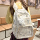 Large capacity cute star backpack women small card transparent