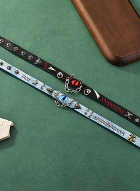 暗黑风恶魔之眼项圈女choker颈环