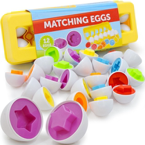 Mon Early Teach Intellect Toy Pairing Smart Egg Baby Twist Egg Shape Color Emulation Eggs Child Gift