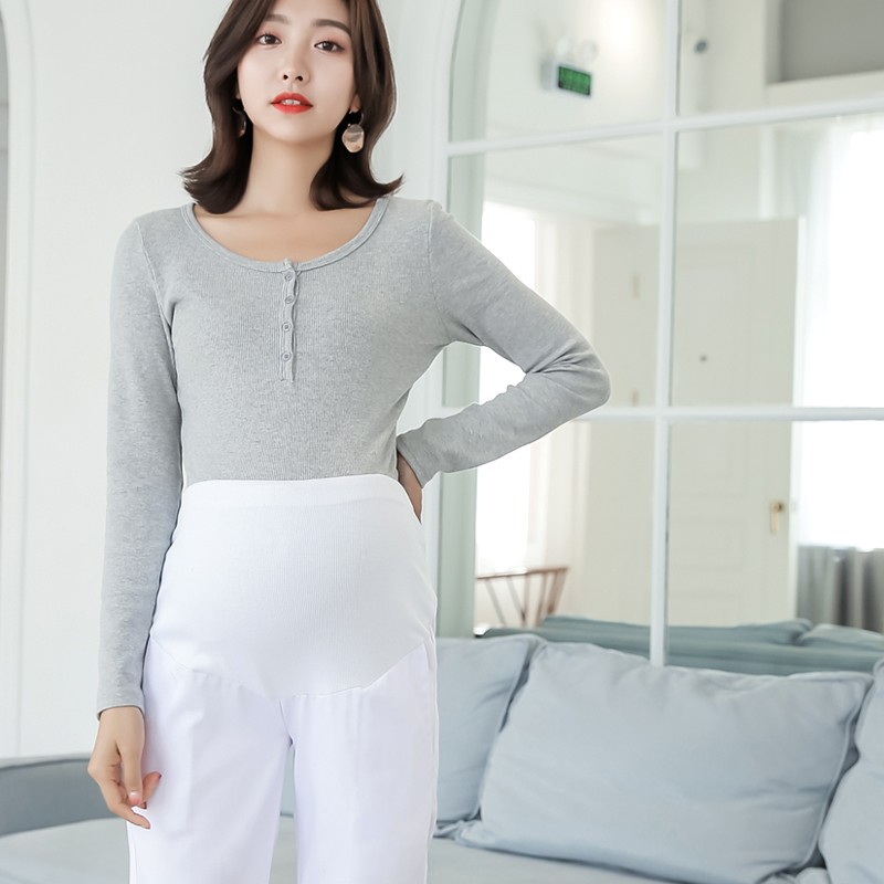 迪塞雅孕妇护士裤白色松紧腰工作服 迪塞雅医护制服