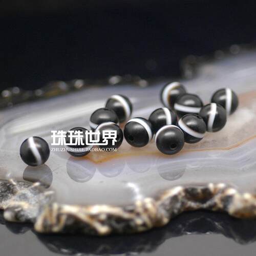 珠珠世界散珠星月菩提配饰佛珠文玩配件一线药师玛瑙一眼天珠圆珠 - 图0