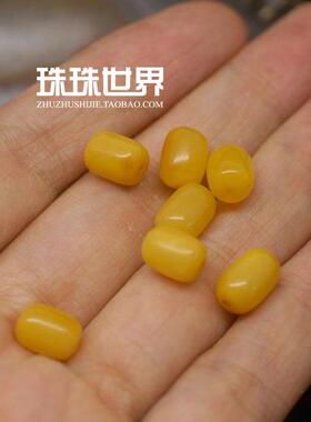 蜜蜡文玩佛珠配件桶珠散珠