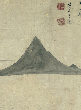 明文伯仁四万山水图万倾晴波卷轴山水画名画真迹复制玄关书房挂画