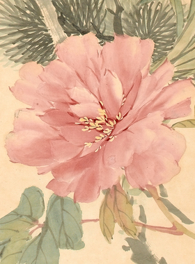 花鸟画卷轴名画复制品中式玄关画