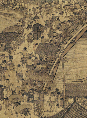 北宋张择端清明上河图十大名画仿古国画宫廷画真迹复制品字画手卷