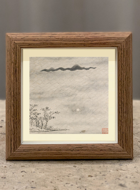文徵明潇湘八咏挂画字画摆台