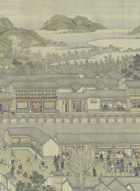 清徐扬乾隆南巡图风俗画长卷挂轴卷轴复制品字画书画国画手卷