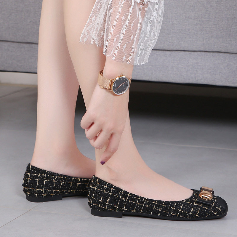 法式仙女风2026春秋奶奶鞋新款平底小香风浅口软底瓢鞋方头单鞋,淘宝优惠券,粉丝福利购,淘宝优惠卷