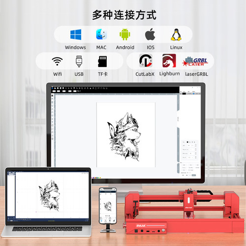雕将新款激光便携雕刻机小型便携全自动镭射打标机金属雕刻刻字机 - 图2