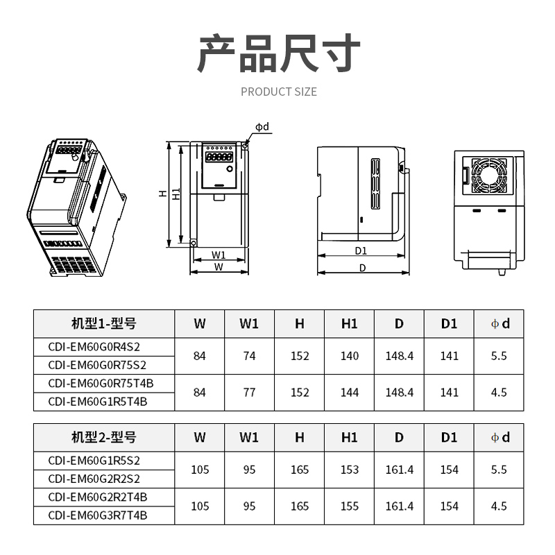 400W变频器三相380V电机调速器0.75kW水泵马达风机控制器单相220V-图1