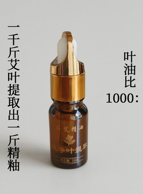 蕲艾精油 端午采新鲜纯净叶萃取精油按摩刮痧开背艾灸复方精油
