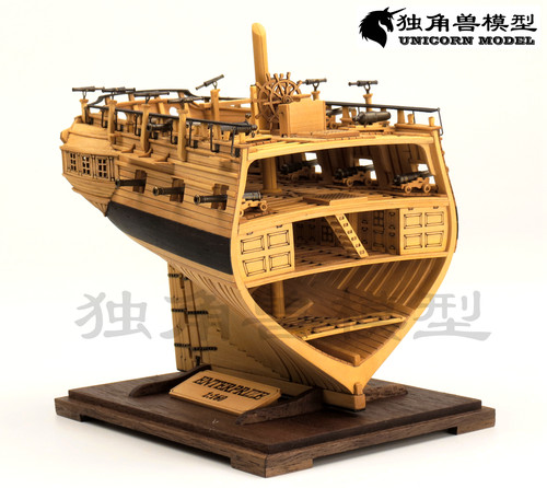 【独角兽】木制拼装模型套材--1:160迷你进取号系列一：尾部截面 - 图0