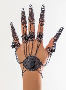 accessories Halloween Gothic style 链条连指brlet personality