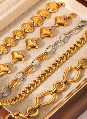 凰潮不锈钢brlet affordable luxury 高级感爱心五花brlet 女irre