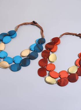 acrylic fashion accessories  Bohemia 风minimalist 设计毛衣链