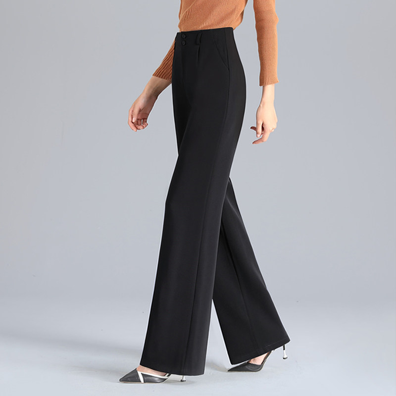 高腰垂感垂坠宽松舞裤长裤裙阔腿裤 宁蔓休闲裤