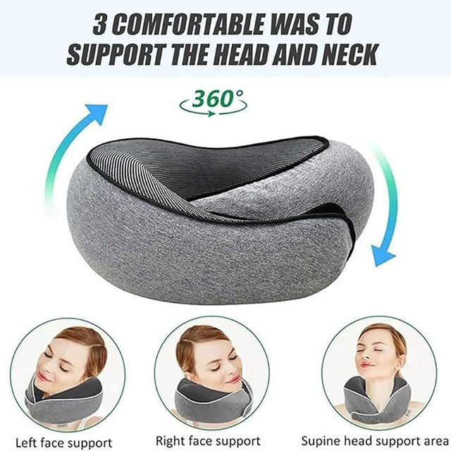 Snail travel pillow memory foam u-shaped pillow