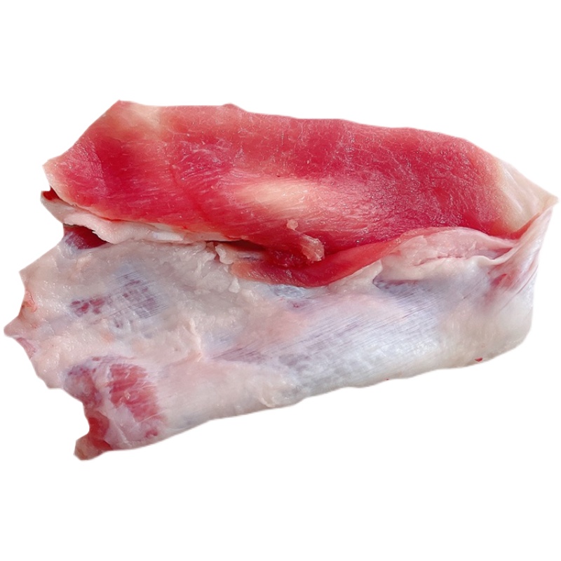 Ahao sells fresh pork every day