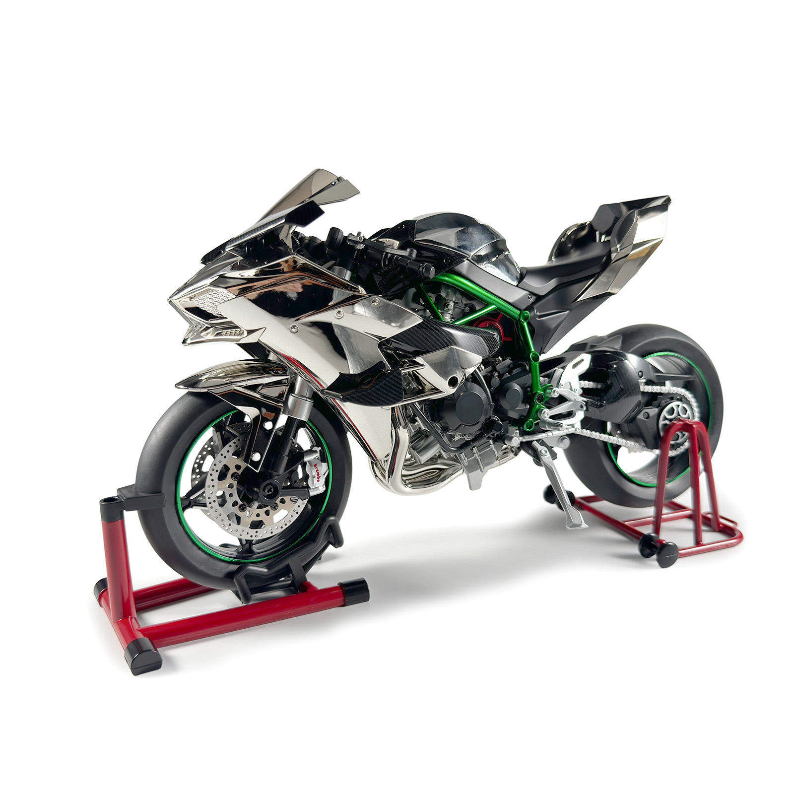 超大号1:6川奇H2R可打火启动合金机车模型仿真喷雾摩托车男孩玩具,淘宝优惠券,粉丝福利购,淘宝优惠卷