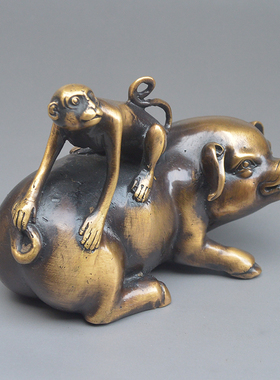 仿古风黄铜办公室桌面车载工艺品