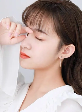 2纯银豆豆耳线迷你光珠耳线显脸瘦2022年新款潮耳环气质ins耳饰