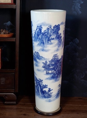 景德镇客厅摆件落地大花瓶